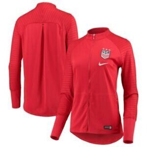 Nike Red USA National Team Soccer Fan Apparel WOMENS ANTHEM‎ JACKET Size M